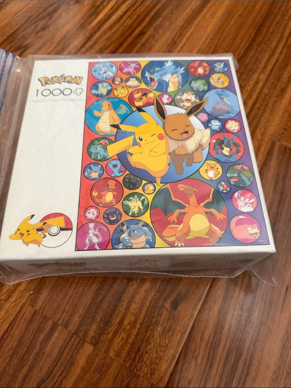 Pokémon 1000-Piece Jigsaw Puzzle - Pikachu & Eevee Colorful Circles